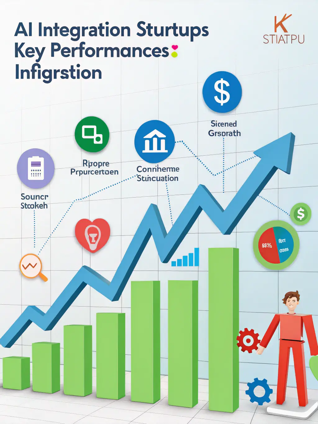 A graph showcasing the positive impact of AImpress's marketing campaigns on a local business's key performance indicators (KPIs), such as website traffic, social media engagement, and sales revenue.